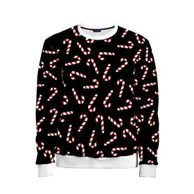 Детский свитшот 3D с принтом Christmas Candy в Ухте, 100% полиэстер | свободная посадка, прямой крой, мягкая тканевая резинка на рукавах и понизу свитшота | Тематика изображения на принте: 2020 | family look | merry christmas | new year | год крысы | зима | новый год | праздник | рождество | фэмили лук