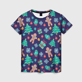 Женская футболка 3D с принтом Новый год в Ухте, 100% полиэфир ( синтетическое хлопкоподобное полотно) | прямой крой, круглый вырез горловины, длина до линии бедер | 2020 | family look | merry christmas | new year | год крысы | зима | новый год | праздник | рождество | фэмили лук