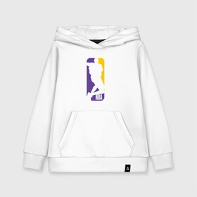 Детская толстовка хлопок с принтом NBA - Kobe в Ухте, 100% хлопок | Круглый горловой вырез, эластичные манжеты, пояс, капюшен | Тематика изображения на принте: anthony davis | basketball | bryant | game | james | kobe | lebron | los angeles | mamba | nba | sport | баскетбол | брайант | бровь | джеймс | калифорния | коби | король | леброн | лейкерс | лос анджелес | нба | спорт | тренер | чем