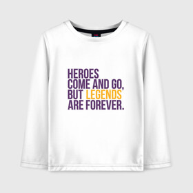 Детский лонгслив хлопок Легенды Навсегда: в Ухте, 100% хлопок | круглый вырез горловины, полуприлегающий силуэт, длина до линии бедер | anthony davis | basketball | bryant | game | james | kobe | lebron | los angeles | mamba | nba | sport | баскетбол | брайант | бровь | джеймс | калифорния | коби | король | леброн | лейкерс | лос анджелес | нба | спорт | тренер | чем