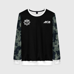 Женский свитшот 3D с принтом Fight Club (ACA) (Z) в Ухте, 100% полиэстер с мягким внутренним слоем | круглый вырез горловины, мягкая резинка на манжетах и поясе, свободная посадка по фигуре | aca | ahmat | akhmat | championship akhmat | chechen | fight | fight club | mma | wfca | ахмат | ахмат сила | бои без правил | грозный | чечня