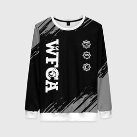 Женский свитшот 3D с принтом AKHMAT (Z) в Ухте, 100% полиэстер с мягким внутренним слоем | круглый вырез горловины, мягкая резинка на манжетах и поясе, свободная посадка по фигуре | aca | ahmat | akhmat | championship akhmat | chechen | fight | fight club | iamfighter | mma | wfca | ахмат | ахмат сила | бои без правил | грозный | чечня