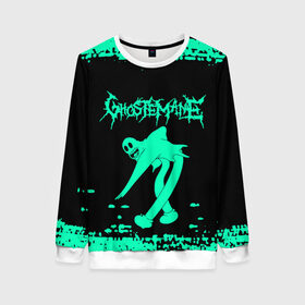 Женский свитшот 3D с принтом GHOSTEMANE в Ухте, 100% полиэстер с мягким внутренним слоем | круглый вырез горловины, мягкая резинка на манжетах и поясе, свободная посадка по фигуре | 1930 | blackmage | flesh | ghost | ghoste | ghostemane | ghostman | ghostmane | hexada | kreep | mane | mercury | music | nihil | noise | omnis | parv0 | pouya | rap | suicideboys | venom | гостмейн | гостмэйн