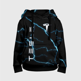 Детская толстовка 3D с принтом TESLA в Ухте, 100% полиэстер | двухслойный капюшон со шнурком для регулировки, мягкие манжеты на рукавах и по низу толстовки, спереди карман-кенгуру с мягким внутренним слоем | Тематика изображения на принте: car | elon | ilon | motors | musk | tesla | илон | кар | маск | машина | моторс | тачка | тесла | электрокар