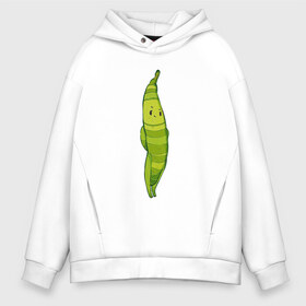 Мужское худи Oversize хлопок с принтом Фасоль в Ухте, френч-терри — 70% хлопок, 30% полиэстер. Мягкий теплый начес внутри —100% хлопок | боковые карманы, эластичные манжеты и нижняя кромка, капюшон на магнитной кнопке | арт | мило | милота | овощ | овощи | рисунок | свежие овощи | свежий овощ | свежий продукт | фасолинка | фасоль