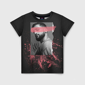 Детская футболка 3D с принтом JONY в Ухте, 100% гипоаллергенный полиэфир | прямой крой, круглый вырез горловины, длина до линии бедер, чуть спущенное плечо, ткань немного тянется | jony | pop | музыка | поп | русская музыка | ты беспощадна
