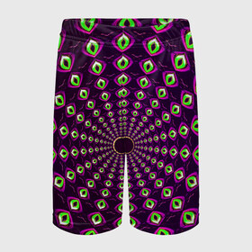 Детские спортивные шорты 3D с принтом Fractal-$$$ в Ухте,  100% полиэстер
 | пояс оформлен широкой мягкой резинкой, ткань тянется
 | Тематика изображения на принте: abstraction | fractal | light green | mandala | pattern | pink | shape | symmetry | texture | абстракция | розовый | салатовый | симметрия | текстура | узор | формы | фрактал