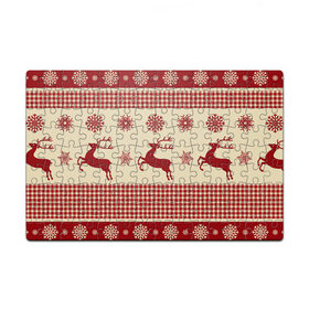 Пазл магнитный 126 элементов Красные олени: в Ухте, полимерный материал с магнитным слоем | 126 деталей, размер изделия —  180*270 мм |