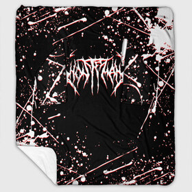 Плед с рукавами с принтом GHOSTEMANE в Ухте, 100% полиэстер | Закругленные углы, все края обработаны. Ткань не мнется и не растягивается. Размер 170*145 | america | eric whitney | ghostemane | trash | usa | америка | сша | треш