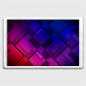 Магнит 45*70 с принтом Ромбы в градиенте в Ухте, Пластик | Размер: 78*52 мм; Размер печати: 70*45 | Тематика изображения на принте: 