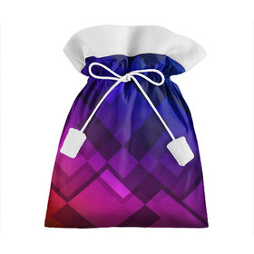 Подарочный 3D мешок с принтом Ромбы в градиенте в Ухте, 100% полиэстер | Размер: 29*39 см | Тематика изображения на принте: 