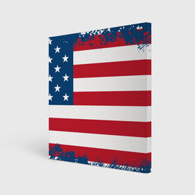 Холст квадратный с принтом Америка в Ухте, 100% ПВХ |  | Тематика изображения на принте: america | америка | звезды | полосы | символы | сша | флаг