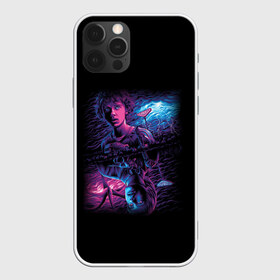 Чехол для iPhone 12 Pro Max с принтом ОЧЕНЬ СТРАННЫЕ ДЕЛА в Ухте, Силикон |  | атмосфера | неон | очень странные дела | персонаж | персонаж сериала | сериал | фильм