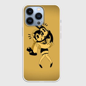 Чехол для iPhone 13 Pro Bendy And The Ink Machine: в Ухте,  |  | bendy | bendy and the ink machine | бенди | бени | бенни | бэнди | детская | детям | игра | капли | компьютерная игра | краска | машина | подтеки | ужастик | чернила | чернильная