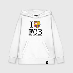 Детская толстовка хлопок с принтом Barcelona FC в Ухте, 100% хлопок | Круглый горловой вырез, эластичные манжеты, пояс, капюшен | barca | barcelona | club | fc | leo messi | soccer | spanish | барса | барселона | испанский | клуб | лео месси | фк | футбол | футбольный
