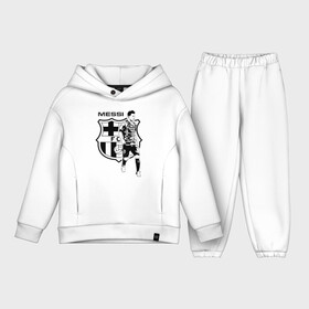 Детский костюм хлопок Oversize с принтом Barcelona FC в Ухте,  |  | Тематика изображения на принте: barca | barcelona | club | fc | leo messi | soccer | spanish | барса | барселона | испанский | клуб | лео месси | фк | футбол | футбольный