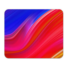 Коврик для мышки прямоугольный с принтом COLORS в Ухте, натуральный каучук | размер 230 х 185 мм; запечатка лицевой стороны | Тематика изображения на принте: абстракция | брызги | краски | красное | синее