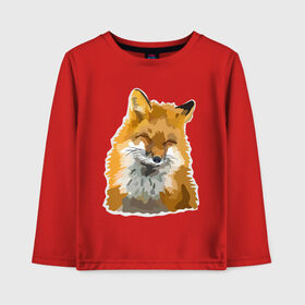 Детский лонгслив хлопок Лиса: в Ухте, 100% хлопок | круглый вырез горловины, полуприлегающий силуэт, длина до линии бедер | fox | lisa | красота | лиса | лисичка | плутовка | рыжая