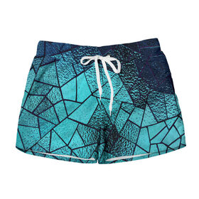 Женские шорты 3D НЕОНОВЫЙ ВИТРАЖ: в Ухте, 100% полиэстер | прямой крой, два кармана без застежек по бокам. Мягкая трикотажная резинка на поясе, внутри которой широкие завязки. Длина до середины бедра | витраж | капли воды | неон | стекло