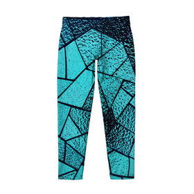 Детские леггинсы 3D НЕОНОВЫЙ ВИТРАЖ: в Ухте, полиэстер 85%, спандекс 15% | эластичный пояс, зауженный крой | витраж | капли воды | неон | стекло