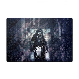 Пазл магнитный 126 элементов с принтом Anime Cyber в Ухте, полимерный материал с магнитным слоем | 126 деталей, размер изделия —  180*270 мм | Тематика изображения на принте: anime | cyber | mask | аниме тян | в маске | девушка | кибер