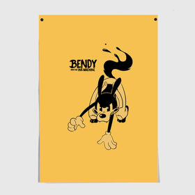 Постер Bendy And The Ink Machine: в Ухте, 100% бумага
 | бумага, плотность 150 мг. Матовая, но за счет высокого коэффициента гладкости имеет небольшой блеск и дает на свету блики, но в отличии от глянцевой бумаги не покрыта лаком | bendy | bendy and the ink machine | бенди | бени | бенни | бэнди | детская | детям | игра | капли | компьютерная игра | краска | машина | подтеки | ужастик | чернила | чернильная