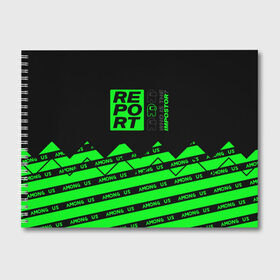 Альбом для рисования с принтом Among us в Ухте, 100% бумага
 | матовая бумага, плотность 200 мг. | among us | crewmate | game | games | mafia | survival | sus | trator | tsss | амон ас | амонг ас | выжившие | мафия | мирный | трейтор | тссс