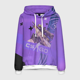 Мужская толстовка 3D с принтом CS GO Dragon lore в Ухте, 100% полиэстер | двухслойный капюшон со шнурком для регулировки, мягкие манжеты на рукавах и по низу толстовки, спереди карман-кенгуру с мягким внутренним слоем. | Тематика изображения на принте: awp | counter strike | counter strike global offensive | cs | cs go | dragon lore | авп | драгон лор | контр страйк | контра | кс | кс го
