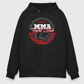 Мужское худи Oversize хлопок с принтом MMA в Ухте, френч-терри — 70% хлопок, 30% полиэстер. Мягкий теплый начес внутри —100% хлопок | боковые карманы, эластичные манжеты и нижняя кромка, капюшон на магнитной кнопке | arts | fights | martial | mixed | mma | no rules | sports | wrestling | без правил | боевые | бои | борьба | единоборства | искусства | смешанные | спорт