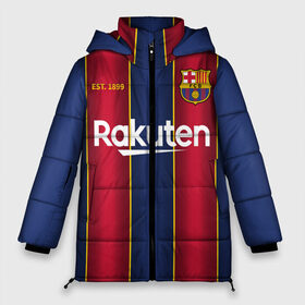 Женская зимняя куртка 3D BARCELONA 20 21 - ДОМАШНЯЯ: в Ухте, верх — 100% полиэстер; подкладка — 100% полиэстер; утеплитель — 100% полиэстер | длина ниже бедра, силуэт Оверсайз. Есть воротник-стойка, отстегивающийся капюшон и ветрозащитная планка. 
Боковые карманы с листочкой на кнопках и внутренний карман на молнии | 2020 | 2021 | away | barca | barcelona | barsa | barselona | fcb | home | logo | messi | ssrufcclub | барса | барселона | гостевая | домашняя | знак | клуб | лого | логотип | логотипы | месси | символ | символы | форма | футбол | футбольная | фу