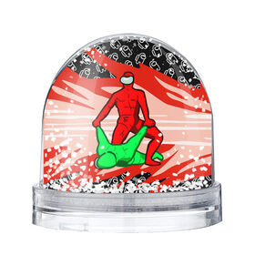 Снежный шар с принтом MASTER AMONG US в Ухте, Пластик | Изображение внутри шара печатается на глянцевой фотобумаге с двух сторон | among us | aniki | billy herrington | gachimuchi | impostor | meme | twitch | амонг ас | ван | гачи мучи | гачимучи | звезды | игра | космонавт | космонавты | космос | мем | паттерн | предатель | среди нас | твитч | твич