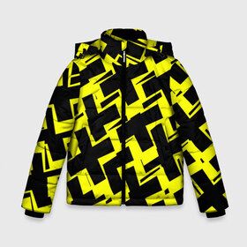 Зимняя куртка для мальчиков 3D с принтом Background в Ухте, ткань верха — 100% полиэстер; подклад — 100% полиэстер, утеплитель — 100% полиэстер | длина ниже бедра, удлиненная спинка, воротник стойка и отстегивающийся капюшон. Есть боковые карманы с листочкой на кнопках, утяжки по низу изделия и внутренний карман на молнии. 

Предусмотрены светоотражающий принт на спинке, радужный светоотражающий элемент на пуллере молнии и на резинке для утяжки | art | background | crosses | geometry | texture | арт | геометрия | крестики | текстура | фон