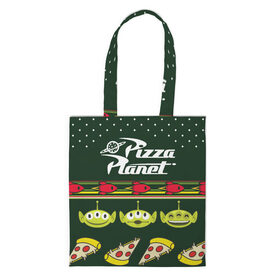 Сумка 3D повседневная с принтом Pizza Planet в Ухте, 100% полиэстер | Плотность: 200 г/м2; Размер: 34×35 см; Высота лямок: 30 см | pixar | pizza planet | toy story | vdzabma | история игрушек | пиксар