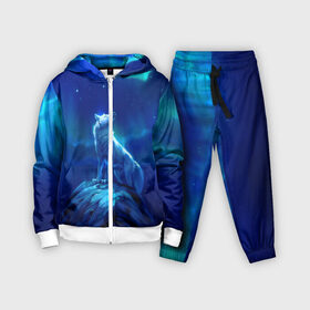 Детский костюм 3D с принтом Одинокий Волк в Ухте,  |  | animals | moon | wolf | волк | животные | луна | одиночка | пес | собака