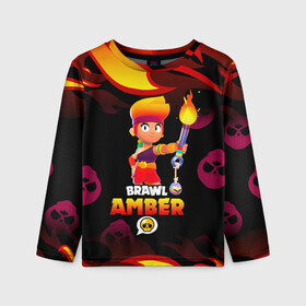 Детский лонгслив 3D BRAWL STARS AMBER.: в Ухте, 100% полиэстер | длинные рукава, круглый вырез горловины, полуприлегающий силуэт
 | 8 bit | amber | brawl stars | colette | crow | gale | leon | max | mecha | mecha crow | mr.p | sally leon | shark | tara | virus 8 bit | werewolf leon | акула | амбер | берли | бравл старс | ворон | коллет | макс | оборотень