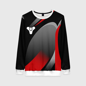 Женский свитшот 3D с принтом DESTINY 2 в Ухте, 100% полиэстер с мягким внутренним слоем | круглый вырез горловины, мягкая резинка на манжетах и поясе, свободная посадка по фигуре | bungie | destiny | destiny 2 | destiny 2: beyond light | дастани | дастани 2 | дестени | дэстэни | кейдж дестини | космос