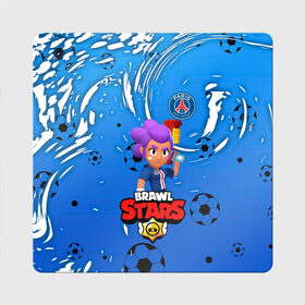 Магнит виниловый Квадрат с принтом BRAWL STARS SHELLY \ PSG. в Ухте, полимерный материал с магнитным слоем | размер 9*9 см, закругленные углы | 8 bit | amber | brawl stars | crow | gale | leon | max | mecha | mecha crow | mr.p | psg | sally leon | shark | shelly | tara | virus 8 bit | werewolf leon | акула | амбер | берли | бравл старс | ворон | макс | оборотень | псж | шелли