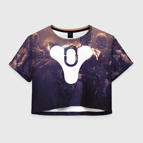 Женская футболка Crop-top 3D DESTINY 2: в Ухте, 100% полиэстер | круглая горловина, длина футболки до линии талии, рукава с отворотами | bungie | destiny | destiny 2 | destiny 2: beyond light | ramen | spice ramen | дастани | дастани 2 | дестени | дэстэни | кейдж дестини | космос