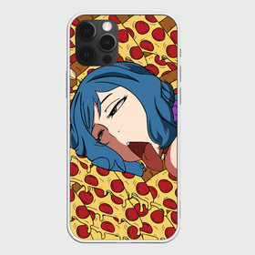 Чехол для iPhone 12 Pro с принтом АХЕГАО ПИЦЦА в Ухте, силикон | область печати: задняя сторона чехла, без боковых панелей | ahegao | anime | pizza | аниме | ахегао | пицца