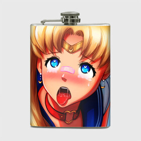Фляга с принтом SAILOR MOON AHEGAO в Ухте, металлический корпус | емкость 0,22 л, размер 125 х 94 мм. Виниловая наклейка запечатывается полностью | Тематика изображения на принте: ahegao | anime | sailor moon | sailor moon ahegao | аниме | ахегао | сейлор мун | сейлор мун ахегао | сэйлор мун