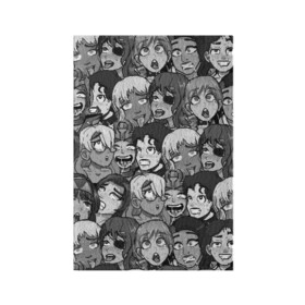 Обложка для паспорта матовая кожа 8 bit ahegao: в Ухте, натуральная матовая кожа | размер 19,3 х 13,7 см; прозрачные пластиковые крепления | 8 бит | ahegao | anime | аниме | ахегао | пиксели