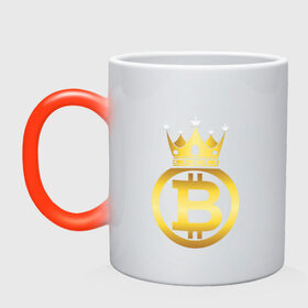 Кружка хамелеон с принтом Биткоин (bitcoin) в Ухте, керамика | меняет цвет при нагревании, емкость 330 мл | Тематика изображения на принте: bitcoin | bitcoin news | bitcoin news today | bitcoin price | bitcoin price prediction | bitcoin trading | btc | btc news | btc price | btc today | crypto | crypto news | cryptocurrency