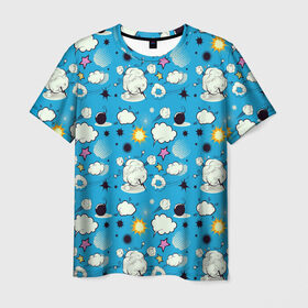 Мужская футболка 3D с принтом Поп-арт в Ухте, 100% полиэфир | прямой крой, круглый вырез горловины, длина до линии бедер | art | pop art | бомбочка | взрыв | облако дыма | паттерн | поп арт | текстура