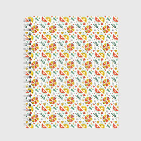 Тетрадь с принтом Арбузная пицца в Ухте, 100% бумага | 48 листов, плотность листов — 60 г/м2, плотность картонной обложки — 250 г/м2. Листы скреплены сбоку удобной пружинной спиралью. Уголки страниц и обложки скругленные. Цвет линий — светло-серый
 | 