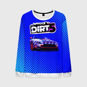 Мужской свитшот 3D с принтом Dirt 5 в Ухте, 100% полиэстер с мягким внутренним слоем | круглый вырез горловины, мягкая резинка на манжетах и поясе, свободная посадка по фигуре | dirt | dirt 4 | dirt 5 | dirt car | dirt logo | dirt racing | dirt машины | дирт 4 | дирт 5