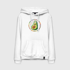 Мужская толстовка с принтом АнтиПсихоВирус Авокадо в Ухте, френч-терри, мягкий теплый начес внутри (100% хлопок) | карман-кенгуру, эластичные манжеты и нижняя кромка, капюшон с подкладом и шнурком | 