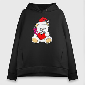 Женское худи Oversize хлопок с принтом Новогодний мишка в Ухте, френч-терри — 70% хлопок, 30% полиэстер. Мягкий теплый начес внутри —100% хлопок | боковые карманы, эластичные манжеты и нижняя кромка, капюшон на магнитной кнопке | bear | christmas | merry | new year | teddy | winter | елка | зима | зимний | игрушка | колпак | люблю | малыш | медведь | медвежата | медвежонок | новогодний | новый год | плюшевый | подарок | рождество | санта | сердце | снег