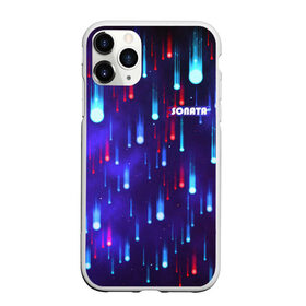Чехол для iPhone 11 Pro Max матовый с принтом SONATA в Ухте, Силикон |  | Тематика изображения на принте: брызги | звезды | капли | комета | космос | неоновые шары | неоновый метеоритный дождь | ночное небо