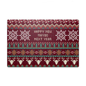 Пазл магнитный 126 элементов с принтом Happy New Maybe Next Year в Ухте, полимерный материал с магнитным слоем | 126 деталей, размер изделия —  180*270 мм | 