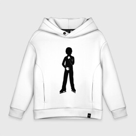 Детское худи Oversize хлопок Конькобежец: в Ухте, френч-терри — 70% хлопок, 30% полиэстер. Мягкий теплый начес внутри —100% хлопок | боковые карманы, эластичные манжеты и нижняя кромка, капюшон на магнитной кнопке | коньки | конькобежец | лед | фигурист | фигуристка | фитнес